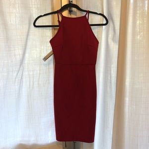 Backless Red Mini Dress